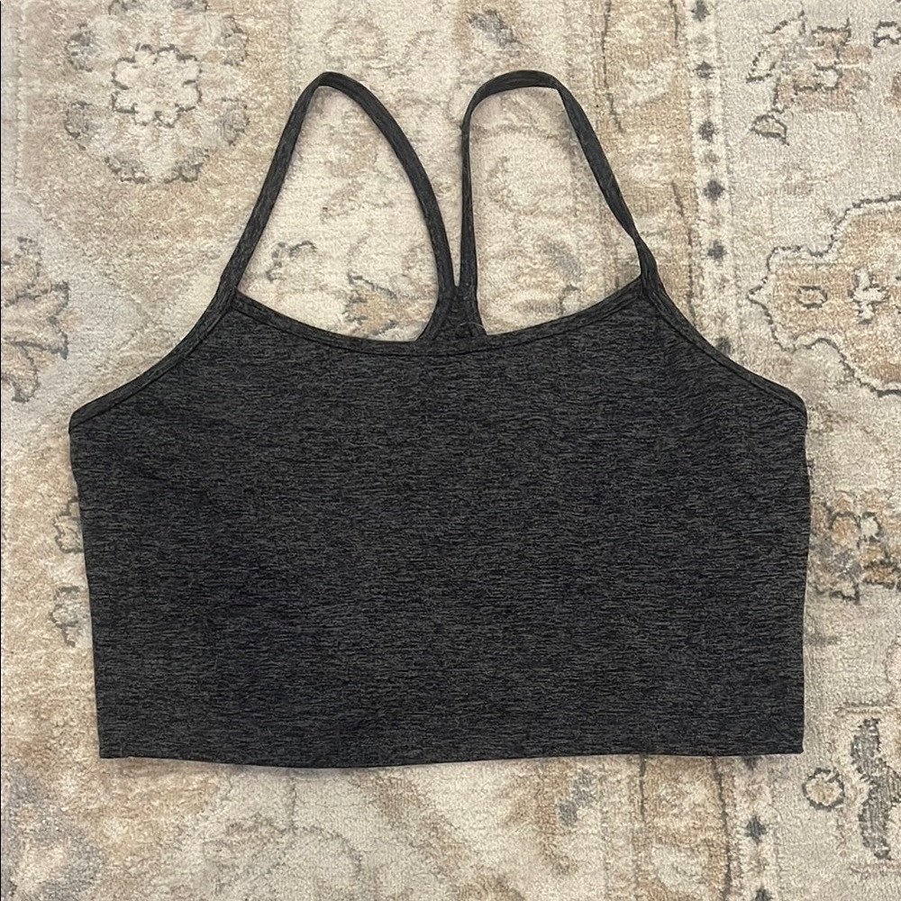 Aerie marbled Gray workout tank with built in bra